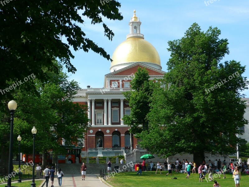 Statehouse Building City Boston Massachusetts