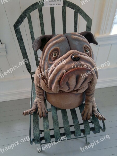 Dog Chair Pottery Sitting Free Photos