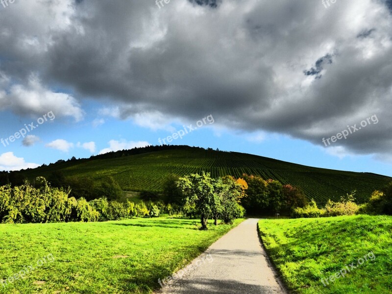 Autumn Season Sky Blue Grey