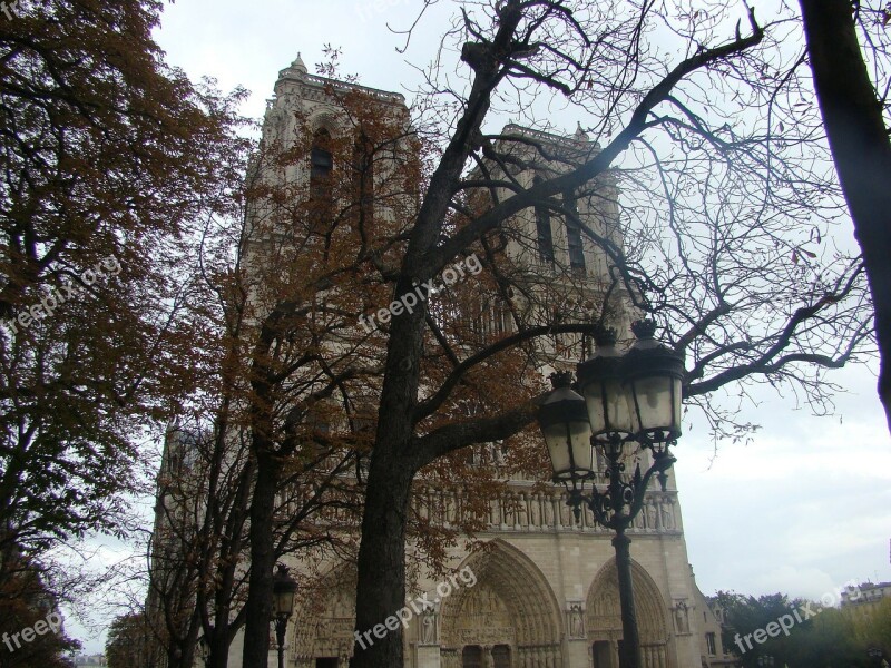 Paris Notre Dame Cathedral France Free Photos