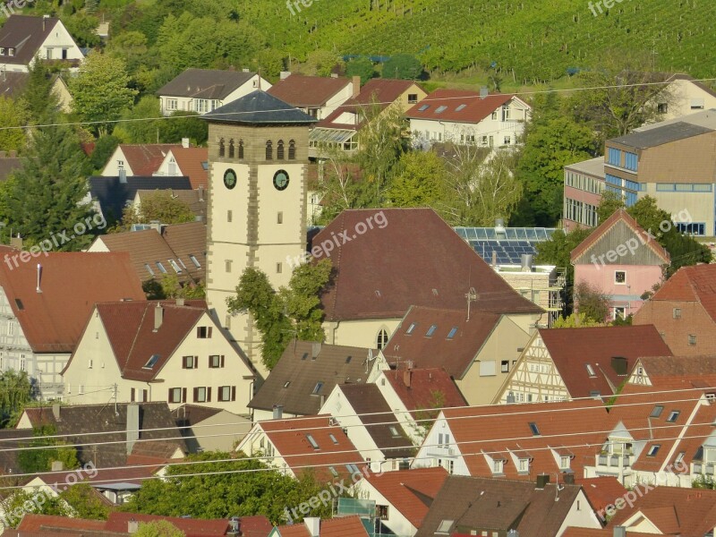 Village Village Church Church Faith Protestant