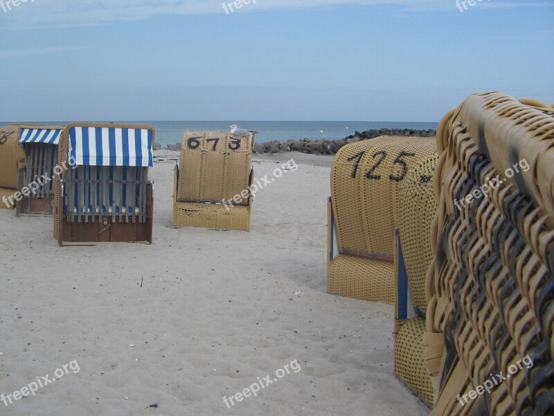 Baltic Sea Beach Chair Beach Sand Free Photos