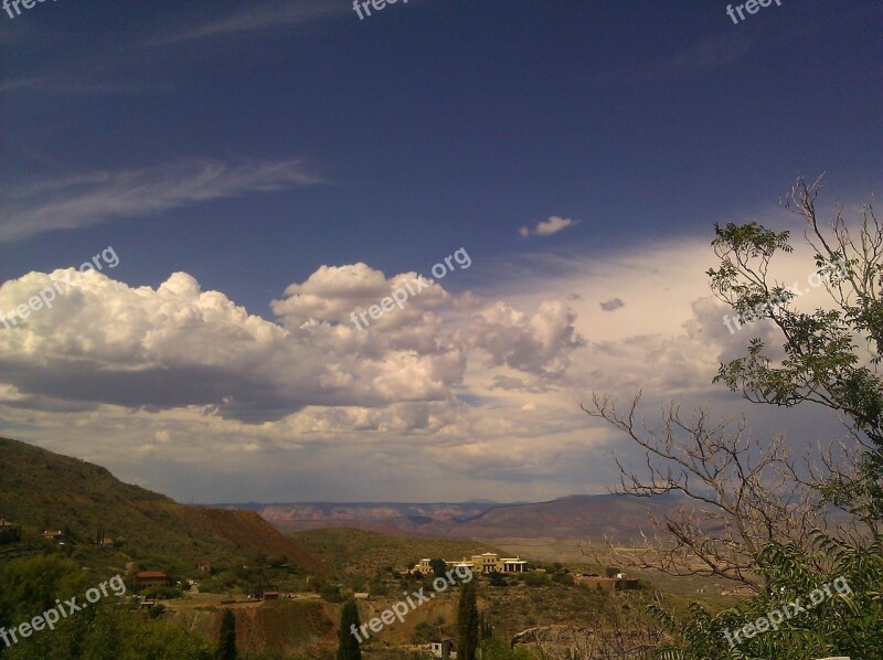 Jerome Arizona View Nature Aerial View