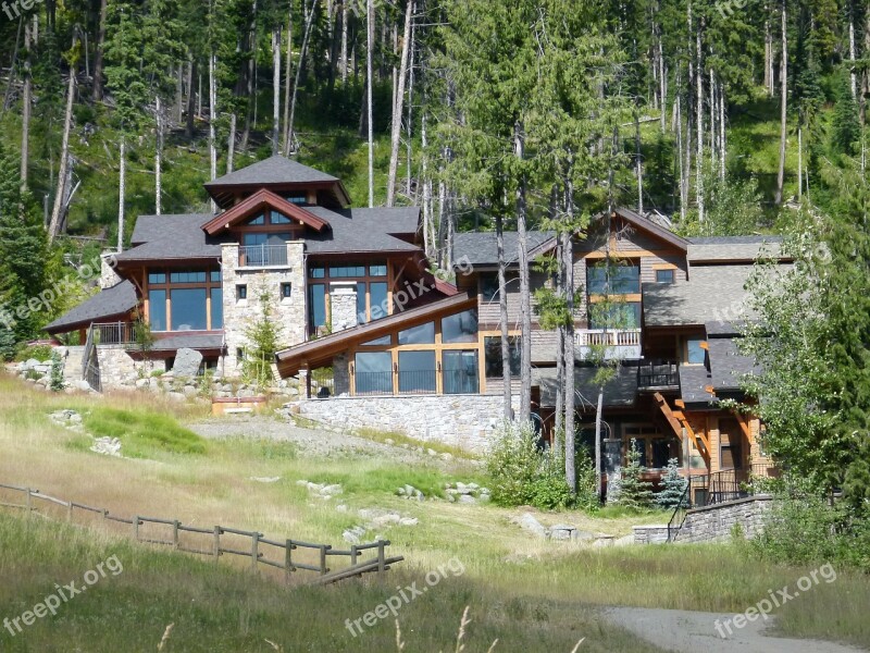 Housing Log Homes Beautiful Sunpeaks Resort British Columbia