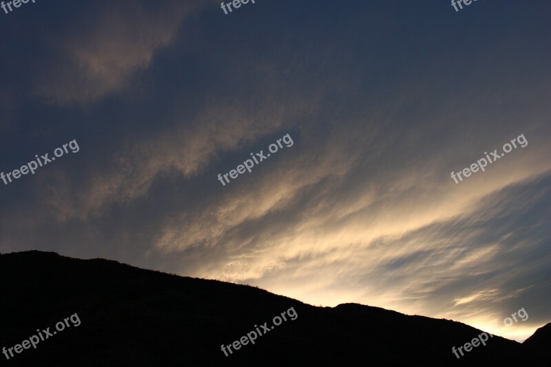 Clouds Cloud Sky Field Mountain