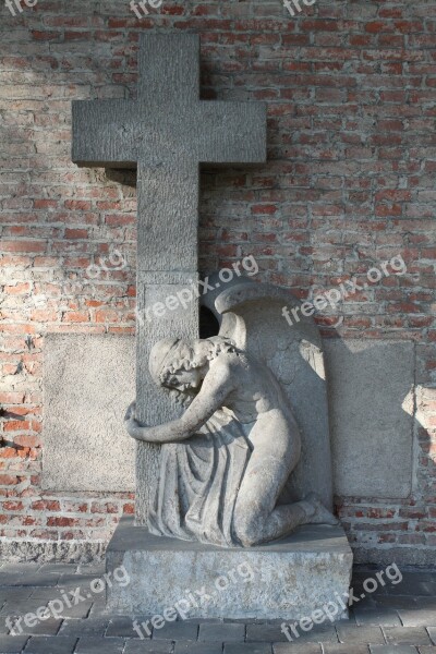 Pray Angel Forgiveness Cross Religion