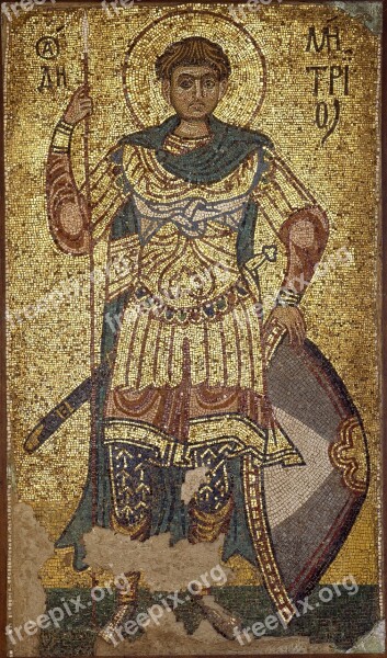 Mosaic Halo Holy Sword Middle Ages