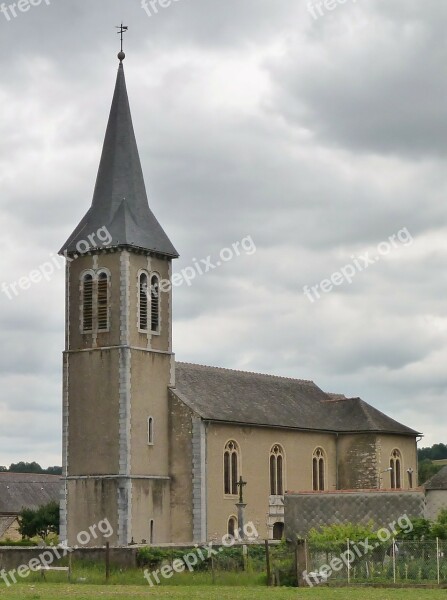 Church France Vielle Adour Pitched Roof Free Photos