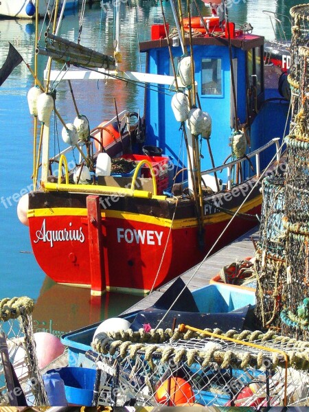 Fishing Boat Sea Quay Quayside Mooring