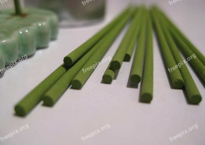 Incense Fragrance Aroma Green Free Photos