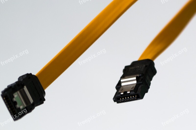 Sata Cable Sata Connection Computer Electronics