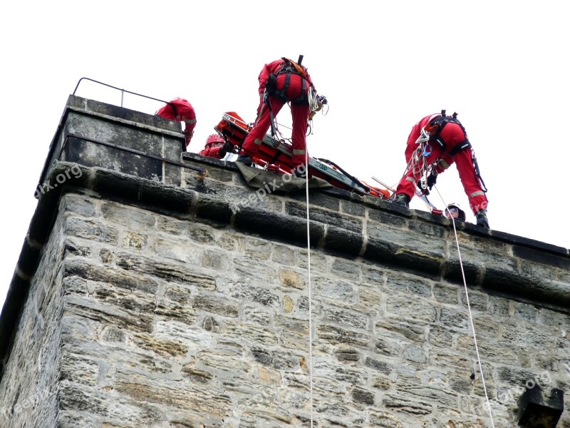 Mountain Rescue Rock Climb Rescue Elbsandsteingebierge