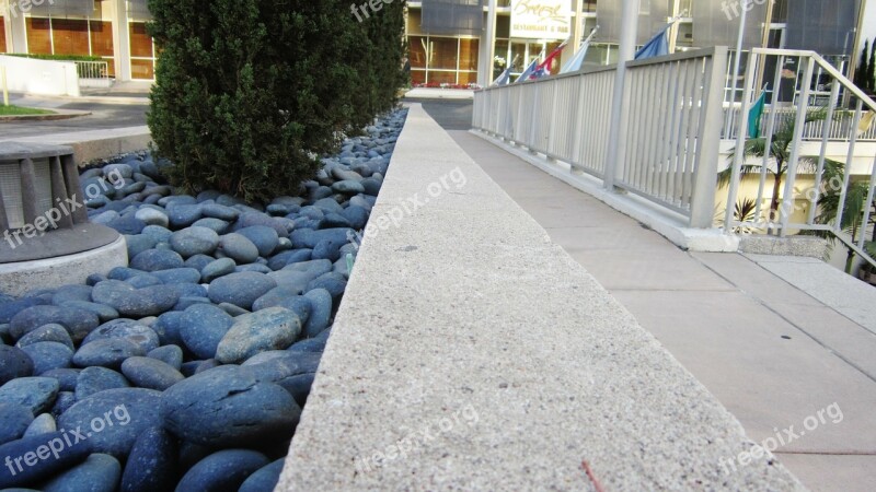 Rocks Pebbles Sidewalk Cement Pebble