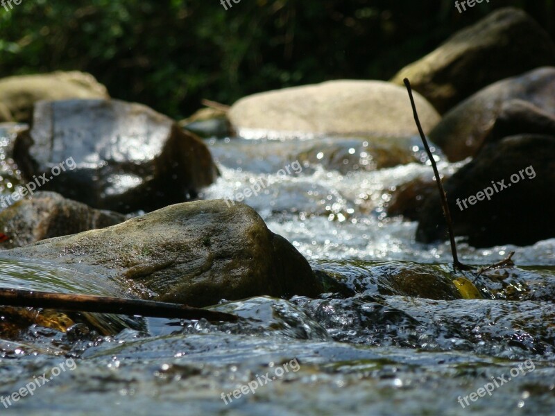 Water Movement Waterdrop Waters Rocks