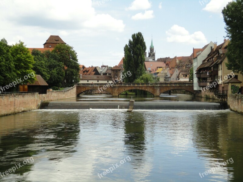 Nuremberg Bridge River Free Photos