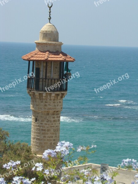 Lighthouse Mar Israel Free Photos