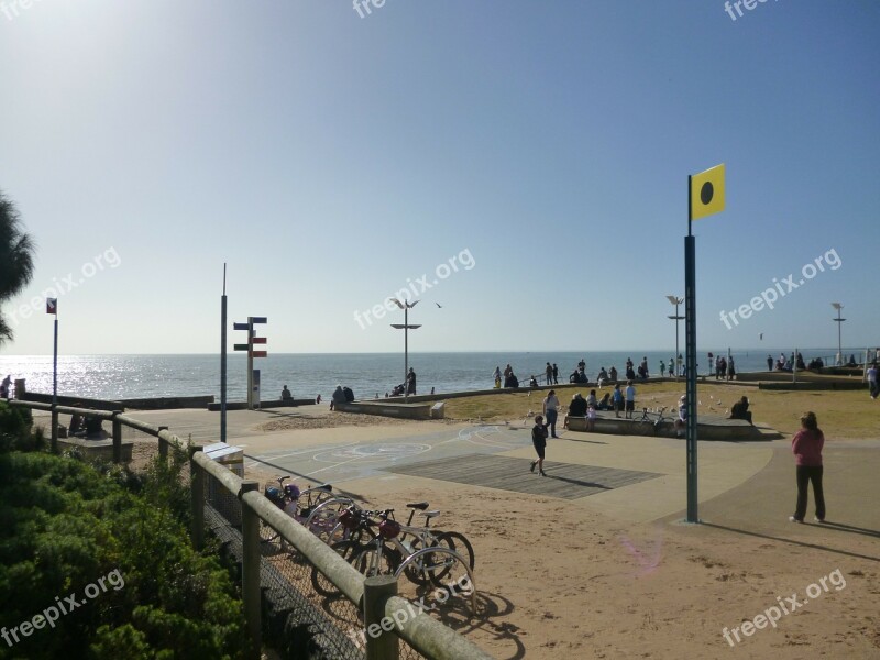 Frankston Beach Melbourne Australia Spring