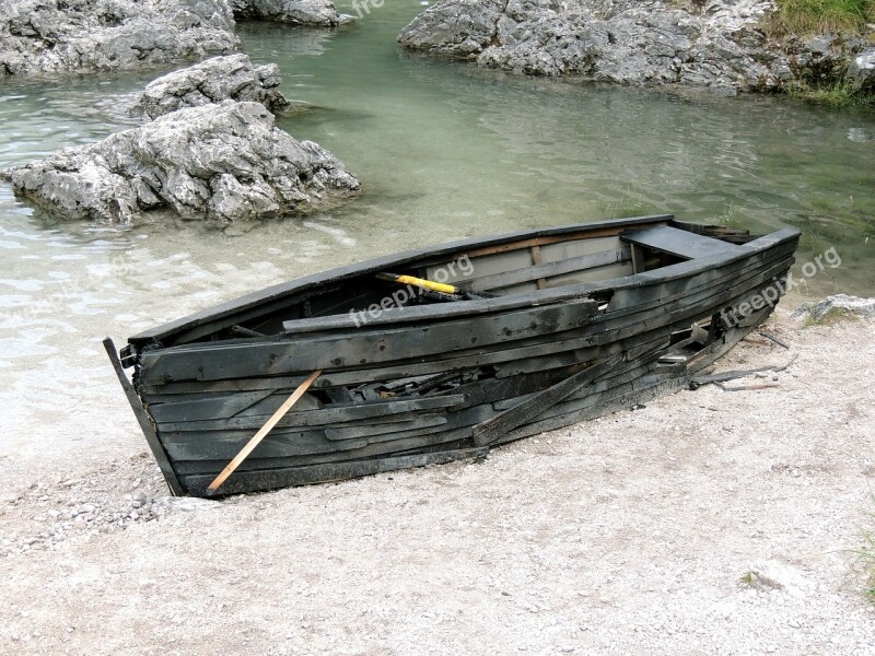 Boat Wooden Boat Rowing Boat Beach Water