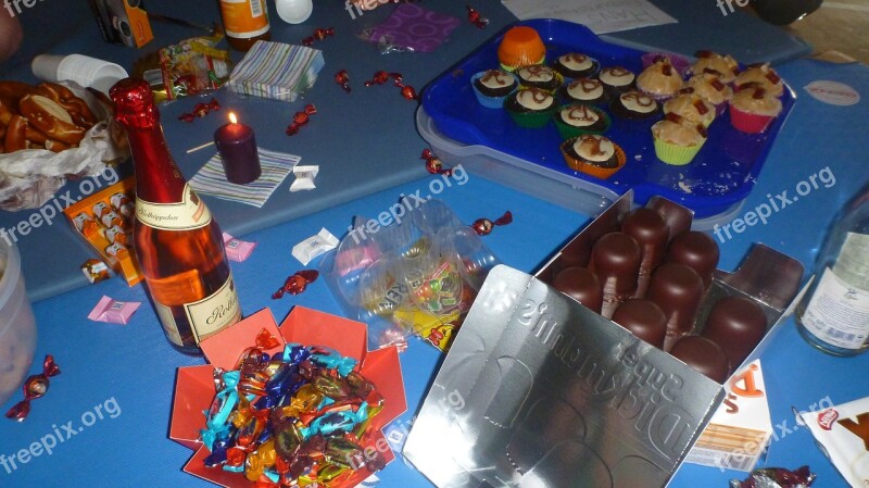 Celebration Party Eat Candy Alcohol