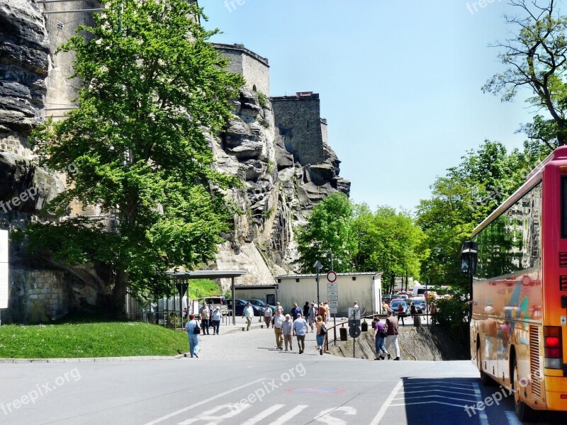 Fortress Königstein History Wall Free Photos