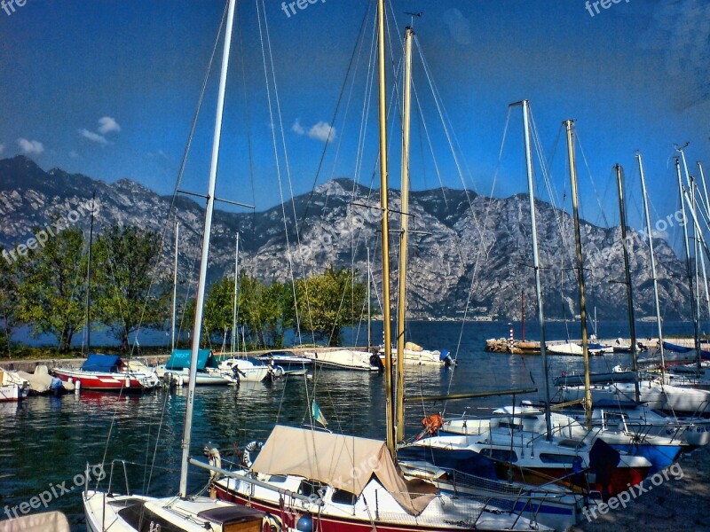 Sail Garda Italy Malcesine Free Photos