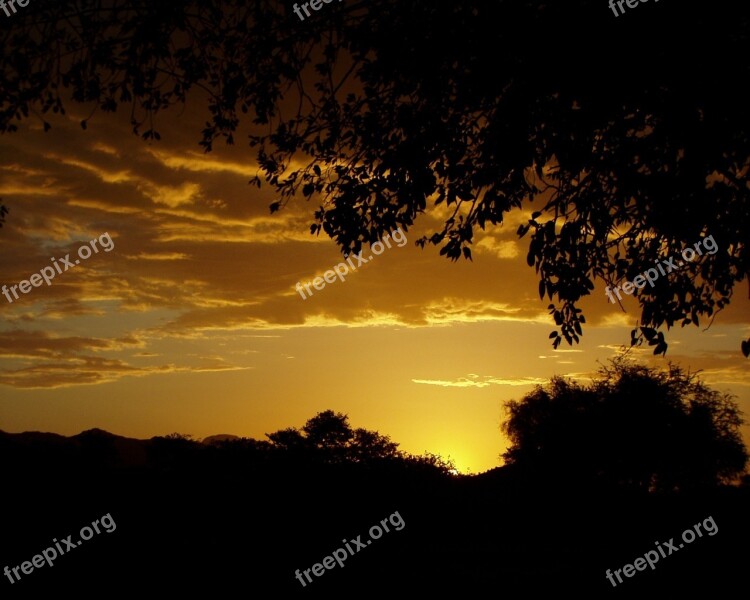 Sunset Abendstimmung Clouds Romance Free Photos