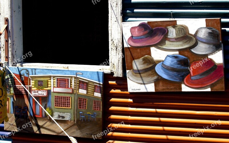 Caminito Buenos Aires Argentina Painting Art