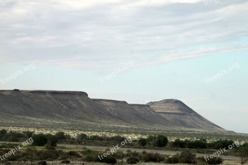 Dry Steppe Soil Mountains Hills Dry