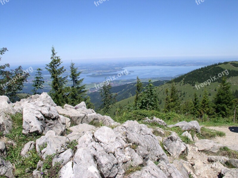 Chiemsee Kampenwand View Mountain Bavaria