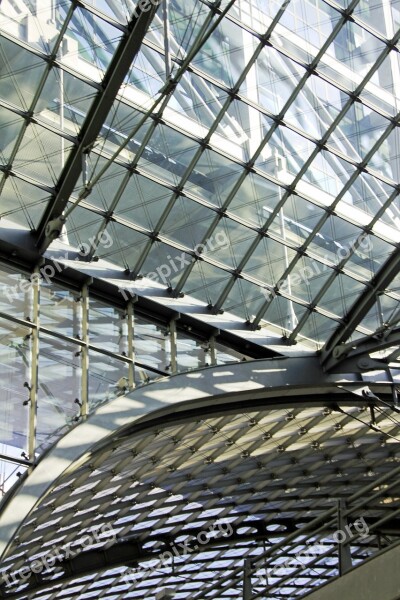 Glass Roof Sky Glass Roof Railway Station