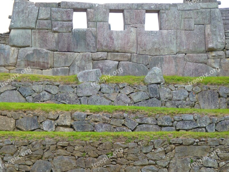 Machu Picchu Temple Of The Three Windows Peru Inca Tourism