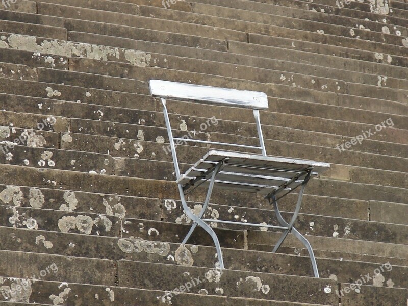 Chair Folding Chair Stairs Free Photos