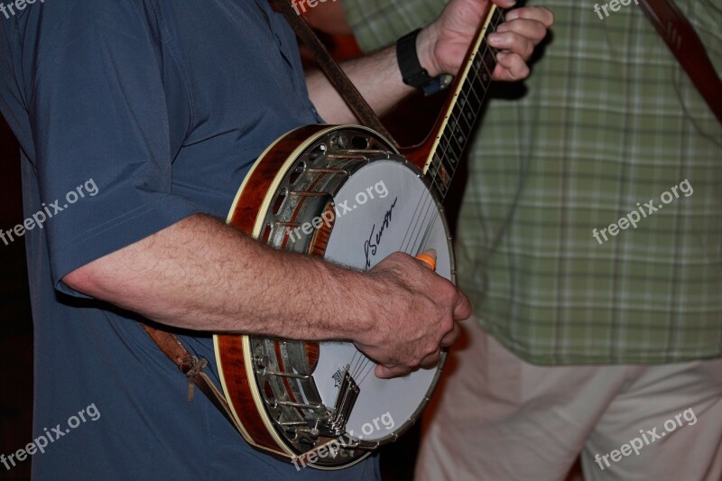 Banjo Music Musician Guitar Folk