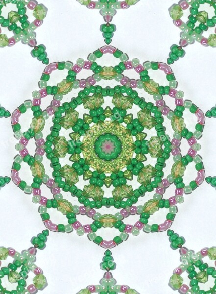 Beads Beaded Pattern Background Green