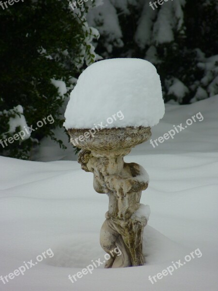 Snow Schneehut Figure Sculpture Winter