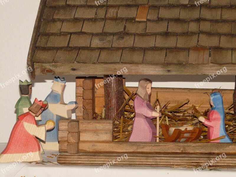 Maria Jesus Child Crib Joseph