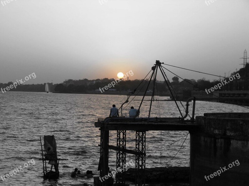 Bhopal Lake Water Sunset Sea