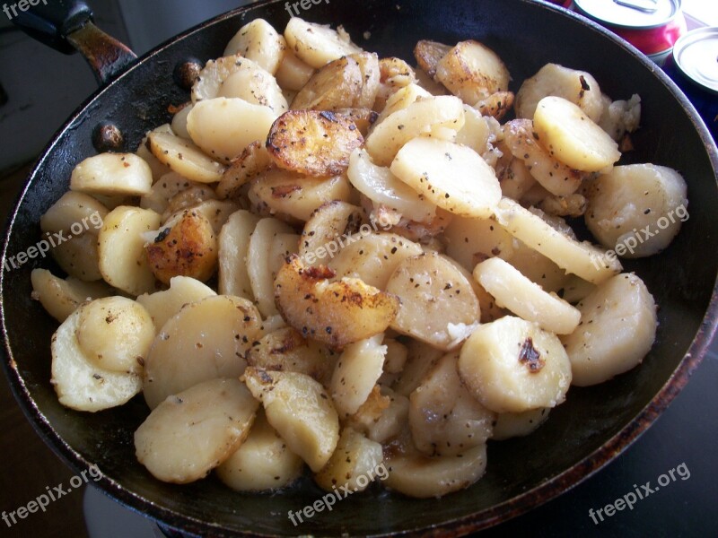 Fried Potatoes Potatoes Chip Potatoes Meal Lunch