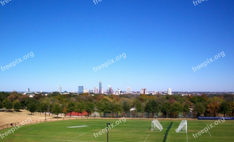 Soccer Field Austin Texas Skyline Sports