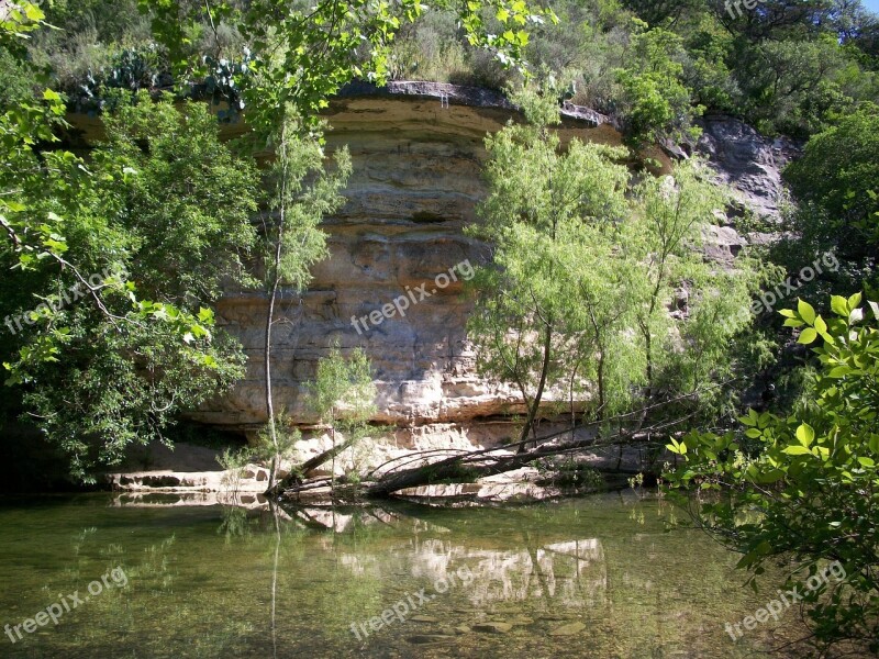 Creek Austin Texas Rock Wall