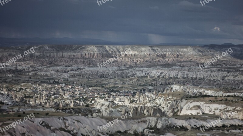 Cappadocia Landscape Mountain Panorama Valley