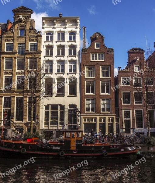 Amsterdam Canal Old Town Europe Holland