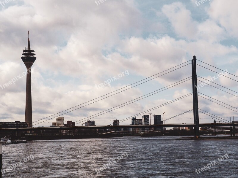 Düsseldorf Germany Rhein Tower Rhine Tower Tower