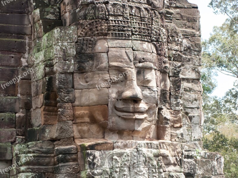 Travel Cambodia Angkor Wat Carving