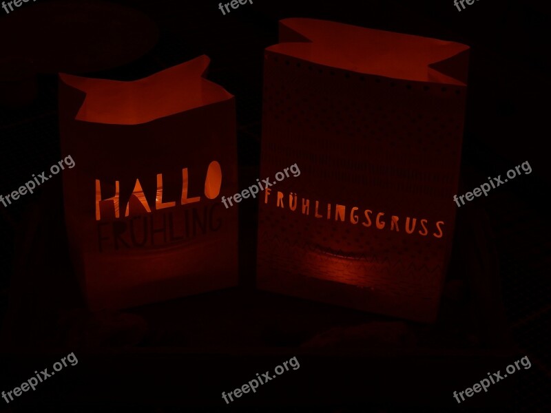 Spring Greeting Cozy Tinker Paper Bag Candle