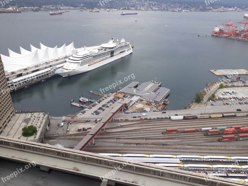 Water Canada Place Mar Vancouver Placid