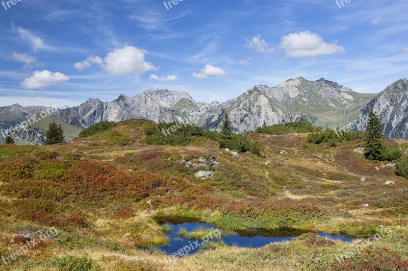 Sun Head Red Wall Vorarlberg Austria Klostertal