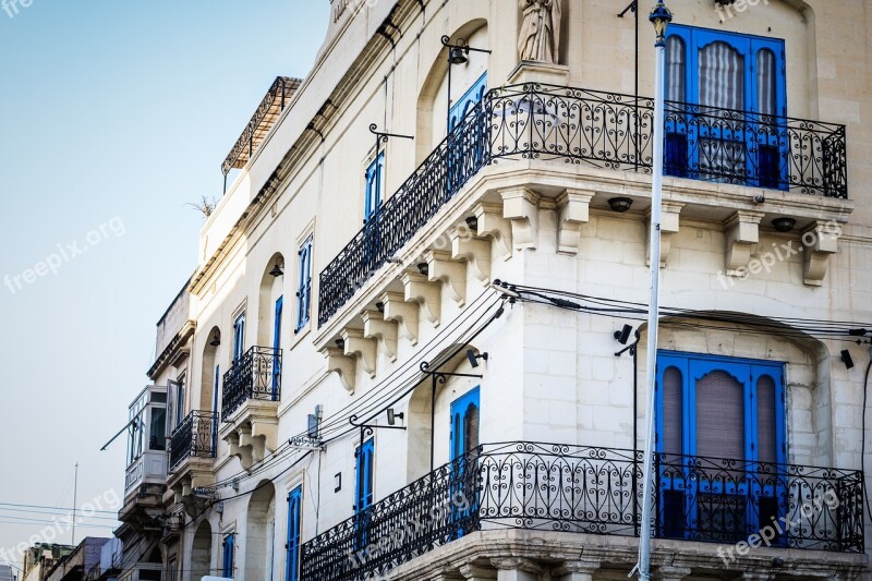 Malta Balcony Valletta City Maltese