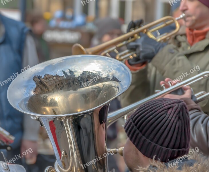 Music Street Musicians Street Music Winter Cold