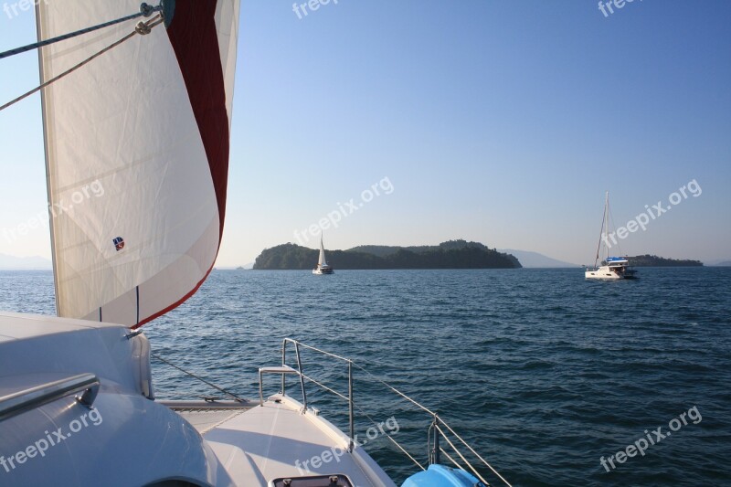 Yacht Catamaran Sail Sailing Boat Boat